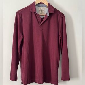 Tasso Elba Island Sun Protect UPF Waffle Polo Shirt Mens Small